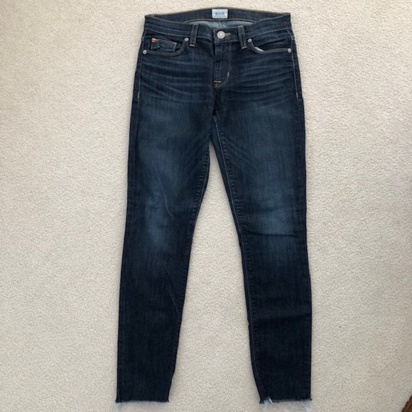 Hudson Nico Midrise Skinny Ankle Length Jeans with Raw Hem, Size 26 - Picture 3 of 15